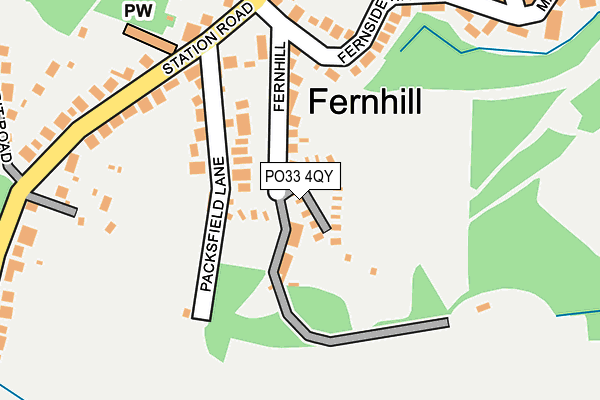 PO33 4QY map - OS OpenMap – Local (Ordnance Survey) PO33 4QY map - OS OpenMap – Local (Ordnance Survey)