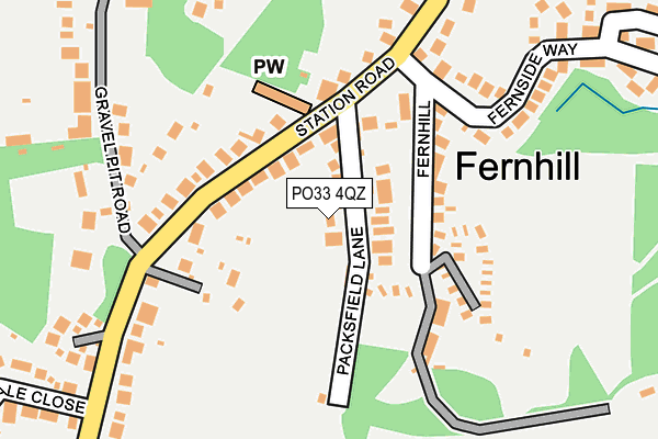PO33 4QZ map - OS OpenMap – Local (Ordnance Survey) PO33 4QZ map - OS OpenMap – Local (Ordnance Survey)