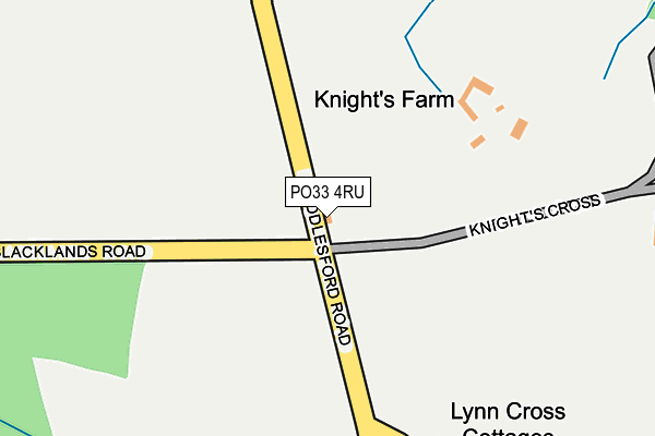 PO33 4RU map - OS OpenMap – Local (Ordnance Survey) PO33 4RU map - OS OpenMap – Local (Ordnance Survey)