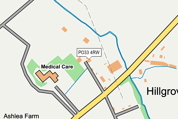 PO33 4RW map - OS OpenMap – Local (Ordnance Survey) PO33 4RW map - OS OpenMap – Local (Ordnance Survey)