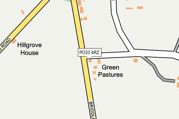 PO33 4RZ map - OS OpenMap – Local (Ordnance Survey) PO33 4RZ map - OS OpenMap – Local (Ordnance Survey)
