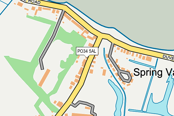 PO34 5AL map - OS OpenMap – Local (Ordnance Survey) PO34 5AL map - OS OpenMap – Local (Ordnance Survey)