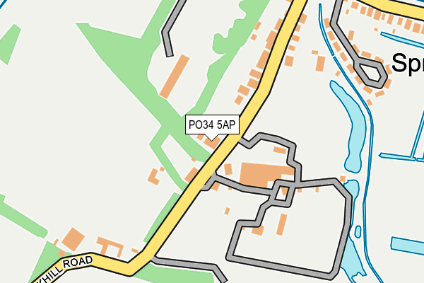 PO34 5AP map - OS OpenMap – Local (Ordnance Survey) PO34 5AP map - OS OpenMap – Local (Ordnance Survey)