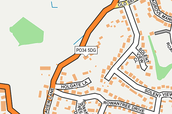 PO34 5DG map - OS OpenMap – Local (Ordnance Survey) PO34 5DG map - OS OpenMap – Local (Ordnance Survey)