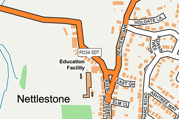 PO34 5DT map - OS OpenMap – Local (Ordnance Survey) PO34 5DT map - OS OpenMap – Local (Ordnance Survey)