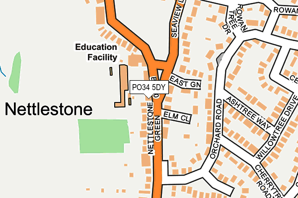 PO34 5DY map - OS OpenMap – Local (Ordnance Survey) PO34 5DY map - OS OpenMap – Local (Ordnance Survey)