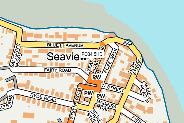 PO34 5HD map - OS OpenMap – Local (Ordnance Survey) PO34 5HD map - OS OpenMap – Local (Ordnance Survey)