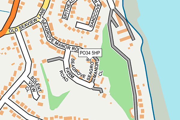 PO34 5HP map - OS OpenMap – Local (Ordnance Survey) PO34 5HP map - OS OpenMap – Local (Ordnance Survey)