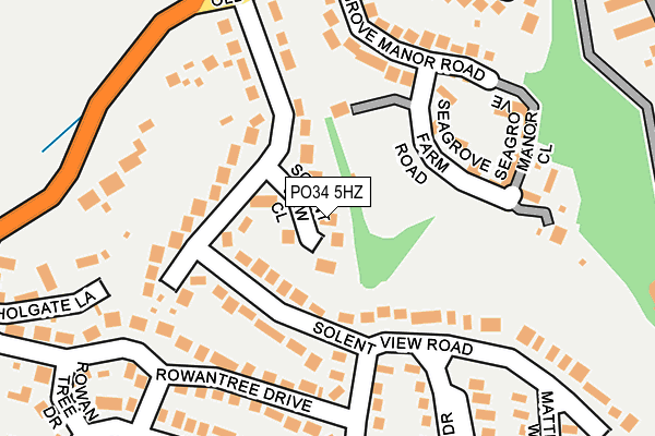 PO34 5HZ map - OS OpenMap – Local (Ordnance Survey) PO34 5HZ map - OS OpenMap – Local (Ordnance Survey)