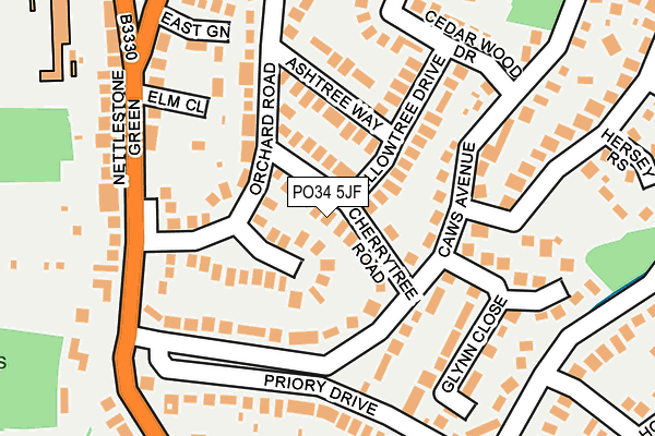 PO34 5JF map - OS OpenMap – Local (Ordnance Survey) PO34 5JF map - OS OpenMap – Local (Ordnance Survey)