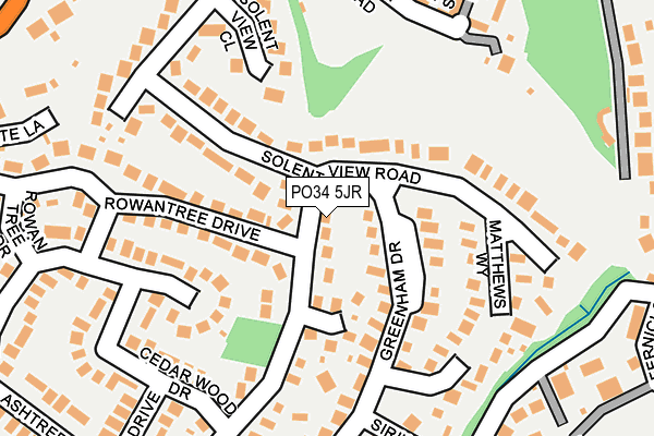 PO34 5JR map - OS OpenMap – Local (Ordnance Survey) PO34 5JR map - OS OpenMap – Local (Ordnance Survey)