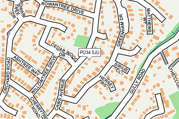 PO34 5JU map - OS OpenMap – Local (Ordnance Survey) PO34 5JU map - OS OpenMap – Local (Ordnance Survey)