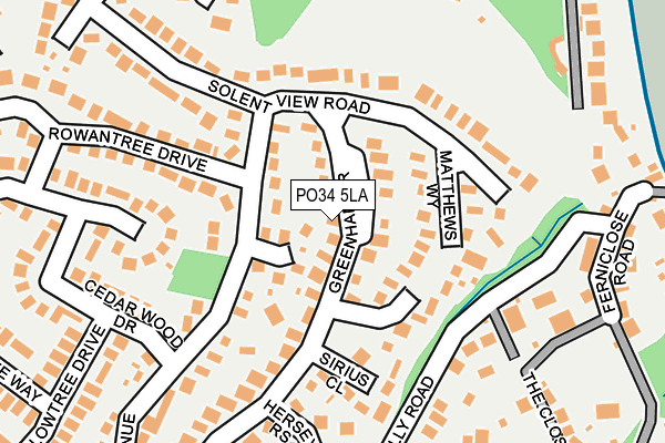PO34 5LA map - OS OpenMap – Local (Ordnance Survey) PO34 5LA map - OS OpenMap – Local (Ordnance Survey)