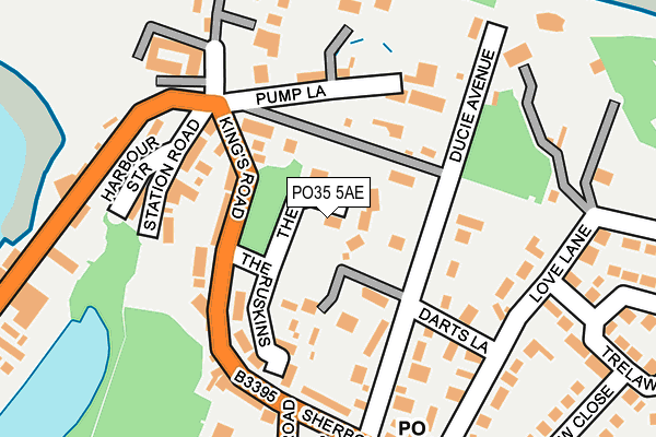 PO35 5AE map - OS OpenMap – Local (Ordnance Survey) PO35 5AE map - OS OpenMap – Local (Ordnance Survey)