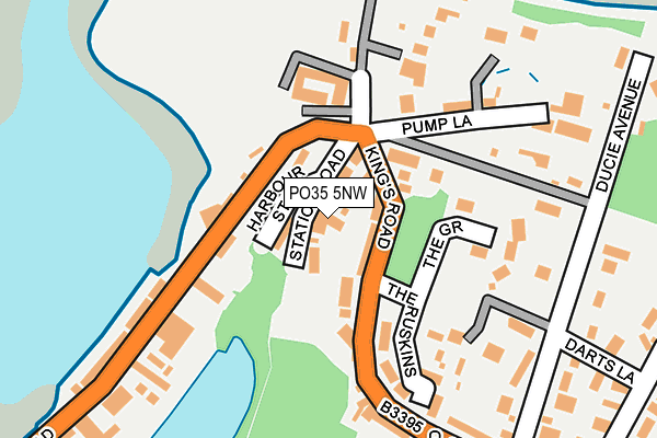 PO35 5NW map - OS OpenMap – Local (Ordnance Survey) PO35 5NW map - OS OpenMap – Local (Ordnance Survey)