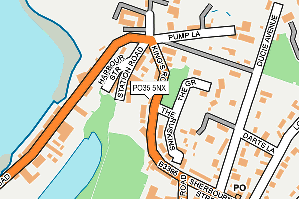 PO35 5NX map - OS OpenMap – Local (Ordnance Survey) PO35 5NX map - OS OpenMap – Local (Ordnance Survey)