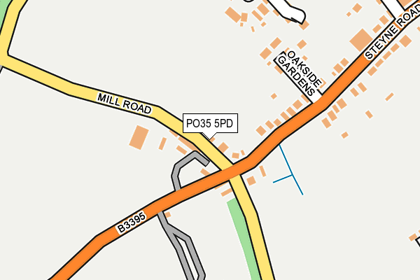 PO35 5PD map - OS OpenMap – Local (Ordnance Survey) PO35 5PD map - OS OpenMap – Local (Ordnance Survey)