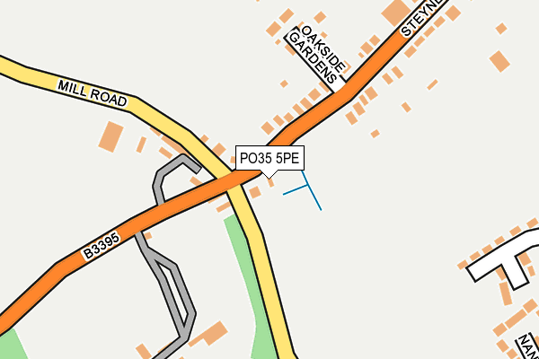 PO35 5PE map - OS OpenMap – Local (Ordnance Survey) PO35 5PE map - OS OpenMap – Local (Ordnance Survey)