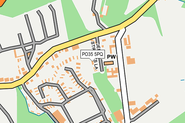 PO35 5PQ map - OS OpenMap – Local (Ordnance Survey) PO35 5PQ map - OS OpenMap – Local (Ordnance Survey)
