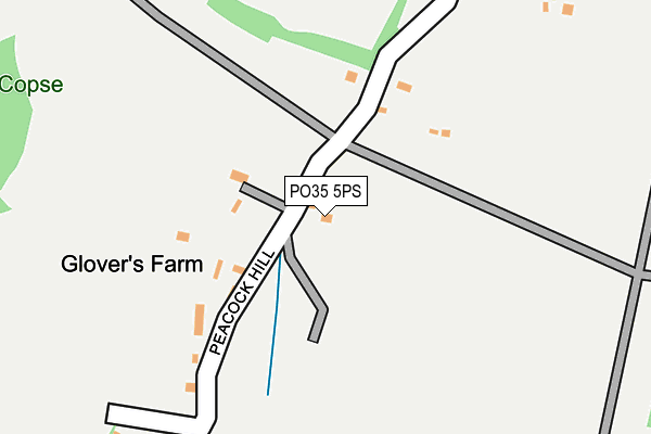 PO35 5PS map - OS OpenMap – Local (Ordnance Survey) PO35 5PS map - OS OpenMap – Local (Ordnance Survey)