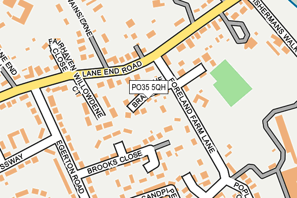 PO35 5QH map - OS OpenMap – Local (Ordnance Survey) PO35 5QH map - OS OpenMap – Local (Ordnance Survey)