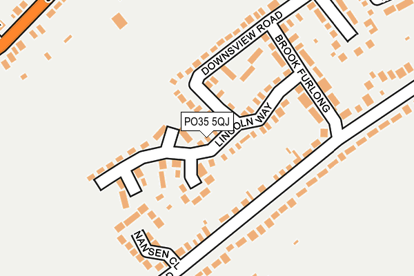 PO35 5QJ map - OS OpenMap – Local (Ordnance Survey) PO35 5QJ map - OS OpenMap – Local (Ordnance Survey)