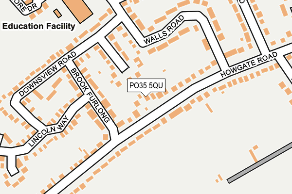 PO35 5QU map - OS OpenMap – Local (Ordnance Survey) PO35 5QU map - OS OpenMap – Local (Ordnance Survey)