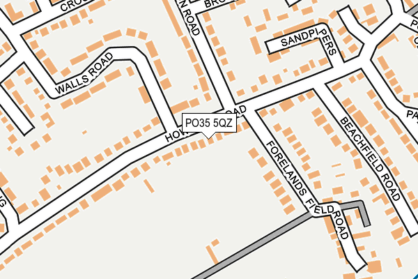 PO35 5QZ map - OS OpenMap – Local (Ordnance Survey) PO35 5QZ map - OS OpenMap – Local (Ordnance Survey)