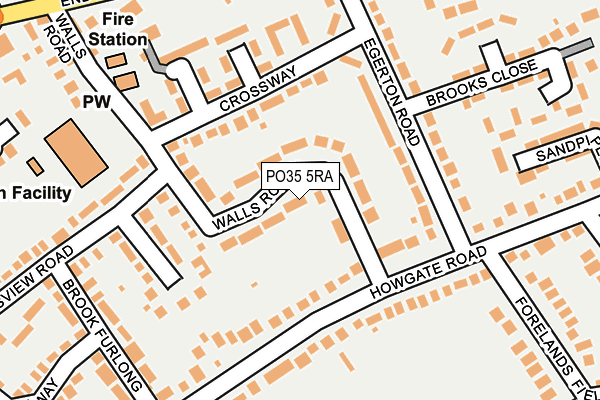 PO35 5RA map - OS OpenMap – Local (Ordnance Survey) PO35 5RA map - OS OpenMap – Local (Ordnance Survey)