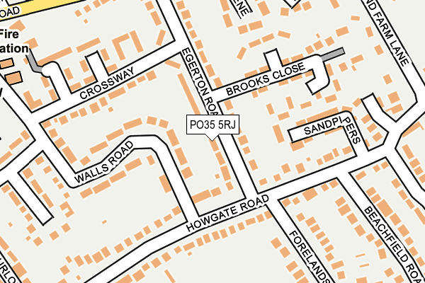 PO35 5RJ map - OS OpenMap – Local (Ordnance Survey) PO35 5RJ map - OS OpenMap – Local (Ordnance Survey)