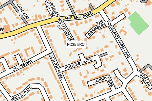 PO35 5RQ map - OS OpenMap – Local (Ordnance Survey) PO35 5RQ map - OS OpenMap – Local (Ordnance Survey)