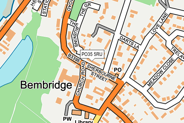 PO35 5RU map - OS OpenMap – Local (Ordnance Survey) PO35 5RU map - OS OpenMap – Local (Ordnance Survey)