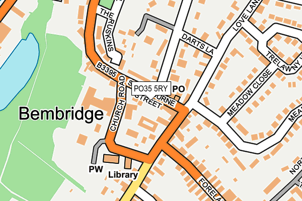 PO35 5RY map - OS OpenMap – Local (Ordnance Survey) PO35 5RY map - OS OpenMap – Local (Ordnance Survey)