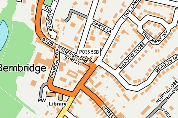PO35 5SB map - OS OpenMap – Local (Ordnance Survey) PO35 5SB map - OS OpenMap – Local (Ordnance Survey)