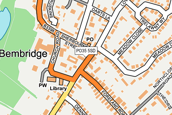 PO35 5SD map - OS OpenMap – Local (Ordnance Survey) PO35 5SD map - OS OpenMap – Local (Ordnance Survey)