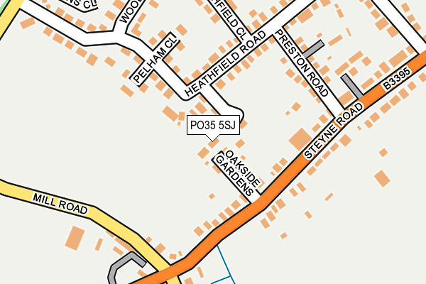 PO35 5SJ map - OS OpenMap – Local (Ordnance Survey) PO35 5SJ map - OS OpenMap – Local (Ordnance Survey)