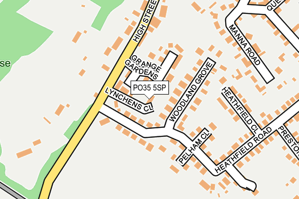 PO35 5SP map - OS OpenMap – Local (Ordnance Survey) PO35 5SP map - OS OpenMap – Local (Ordnance Survey)