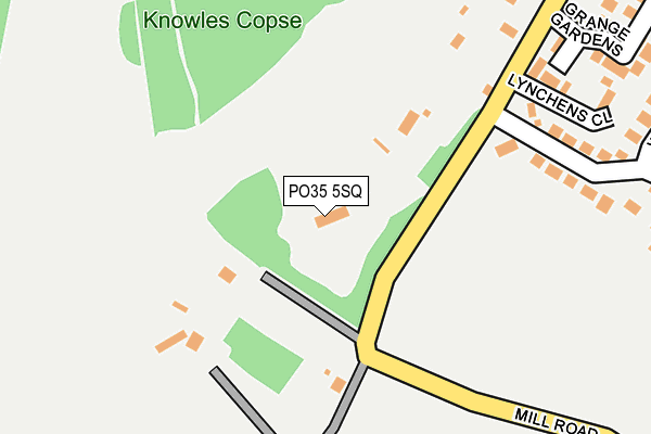 PO35 5SQ map - OS OpenMap – Local (Ordnance Survey) PO35 5SQ map - OS OpenMap – Local (Ordnance Survey)