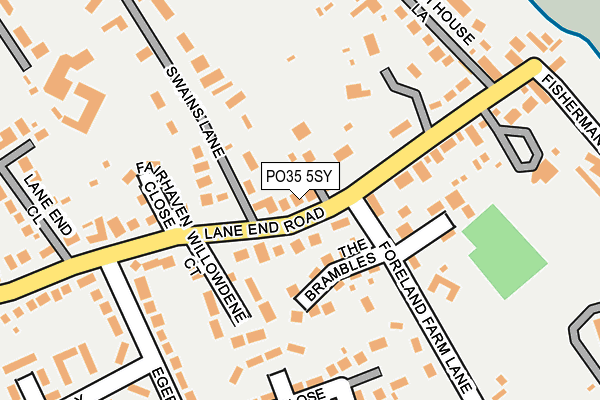 PO35 5SY map - OS OpenMap – Local (Ordnance Survey) PO35 5SY map - OS OpenMap – Local (Ordnance Survey)