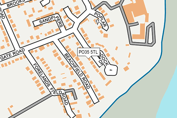 PO35 5TL map - OS OpenMap – Local (Ordnance Survey) PO35 5TL map - OS OpenMap – Local (Ordnance Survey)