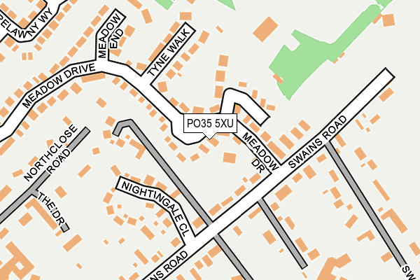PO35 5XU map - OS OpenMap – Local (Ordnance Survey) PO35 5XU map - OS OpenMap – Local (Ordnance Survey)