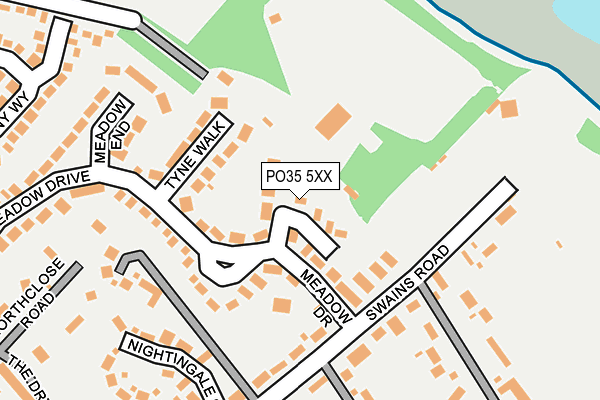 PO35 5XX map - OS OpenMap – Local (Ordnance Survey) PO35 5XX map - OS OpenMap – Local (Ordnance Survey)