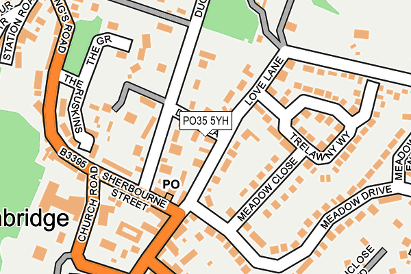 PO35 5YH map - OS OpenMap – Local (Ordnance Survey) PO35 5YH map - OS OpenMap – Local (Ordnance Survey)