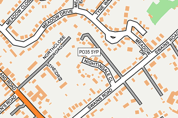 PO35 5YP map - OS OpenMap – Local (Ordnance Survey) PO35 5YP map - OS OpenMap – Local (Ordnance Survey)