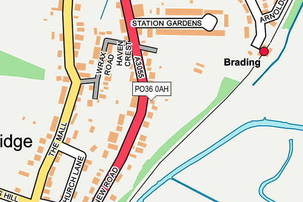 PO36 0AH map - OS OpenMap – Local (Ordnance Survey) PO36 0AH map - OS OpenMap – Local (Ordnance Survey)