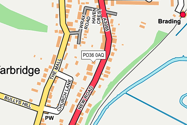 PO36 0AQ map - OS OpenMap – Local (Ordnance Survey) PO36 0AQ map - OS OpenMap – Local (Ordnance Survey)