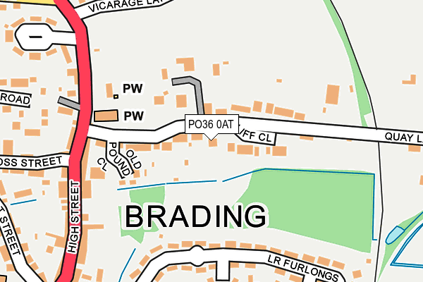 PO36 0AT map - OS OpenMap – Local (Ordnance Survey) PO36 0AT map - OS OpenMap – Local (Ordnance Survey)