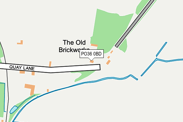PO36 0BD map - OS OpenMap – Local (Ordnance Survey) PO36 0BD map - OS OpenMap – Local (Ordnance Survey)