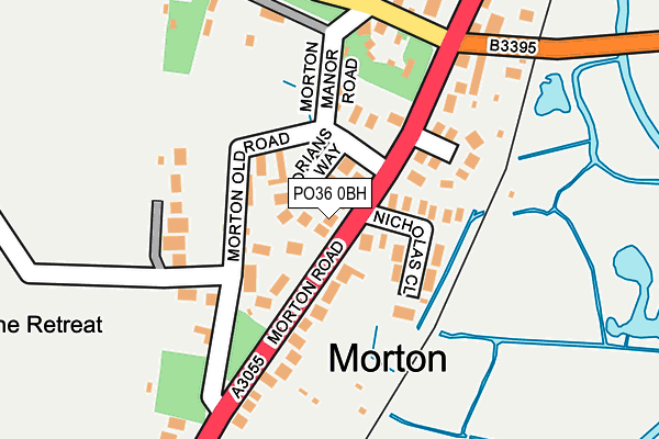 PO36 0BH map - OS OpenMap – Local (Ordnance Survey) PO36 0BH map - OS OpenMap – Local (Ordnance Survey)