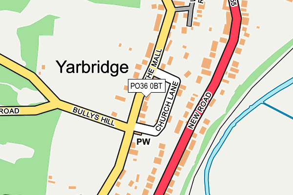 PO36 0BT map - OS OpenMap – Local (Ordnance Survey) PO36 0BT map - OS OpenMap – Local (Ordnance Survey)